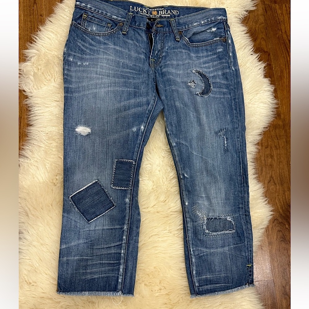Lucky Brand Vintage patchwork denim jeans